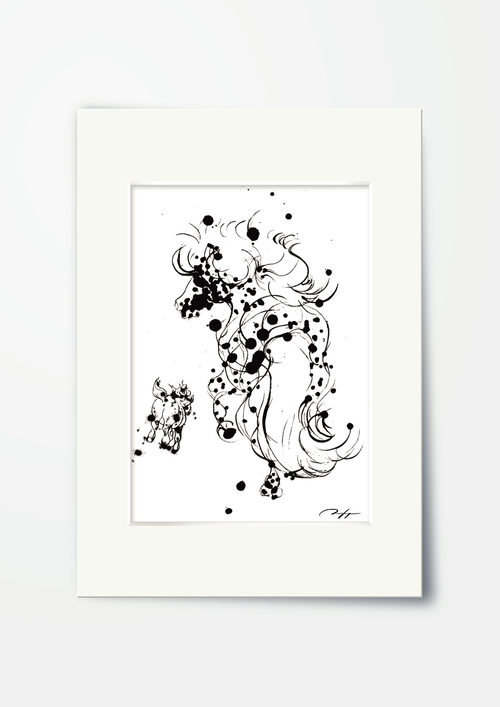 Kropki z Kałamarza | Plakat z ilustracją z książki – format A4 w passe-partout 30×40 cm